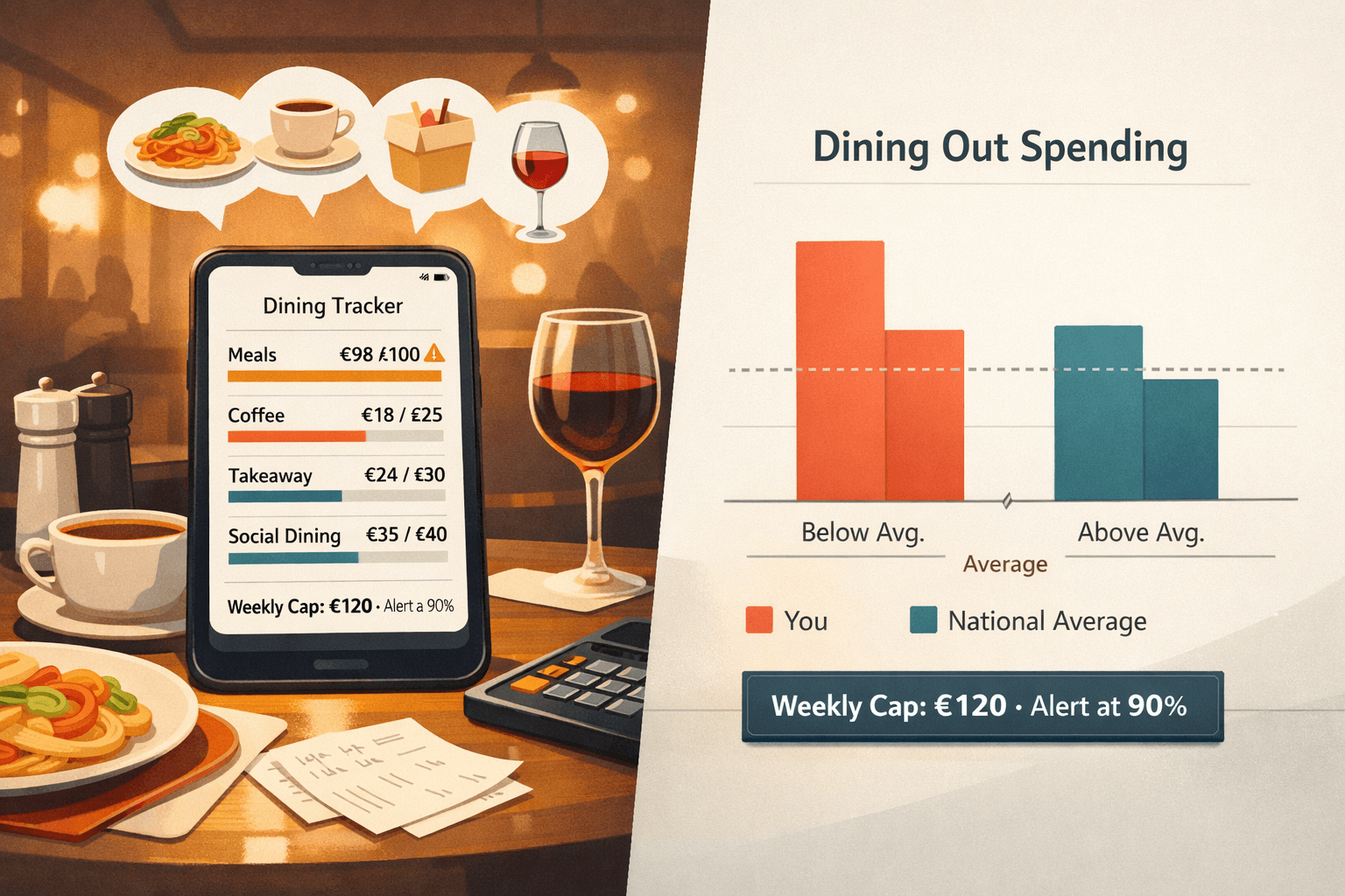 Dining Out Spending Tracker: How Much Is Too Much to Spend Eating Out?