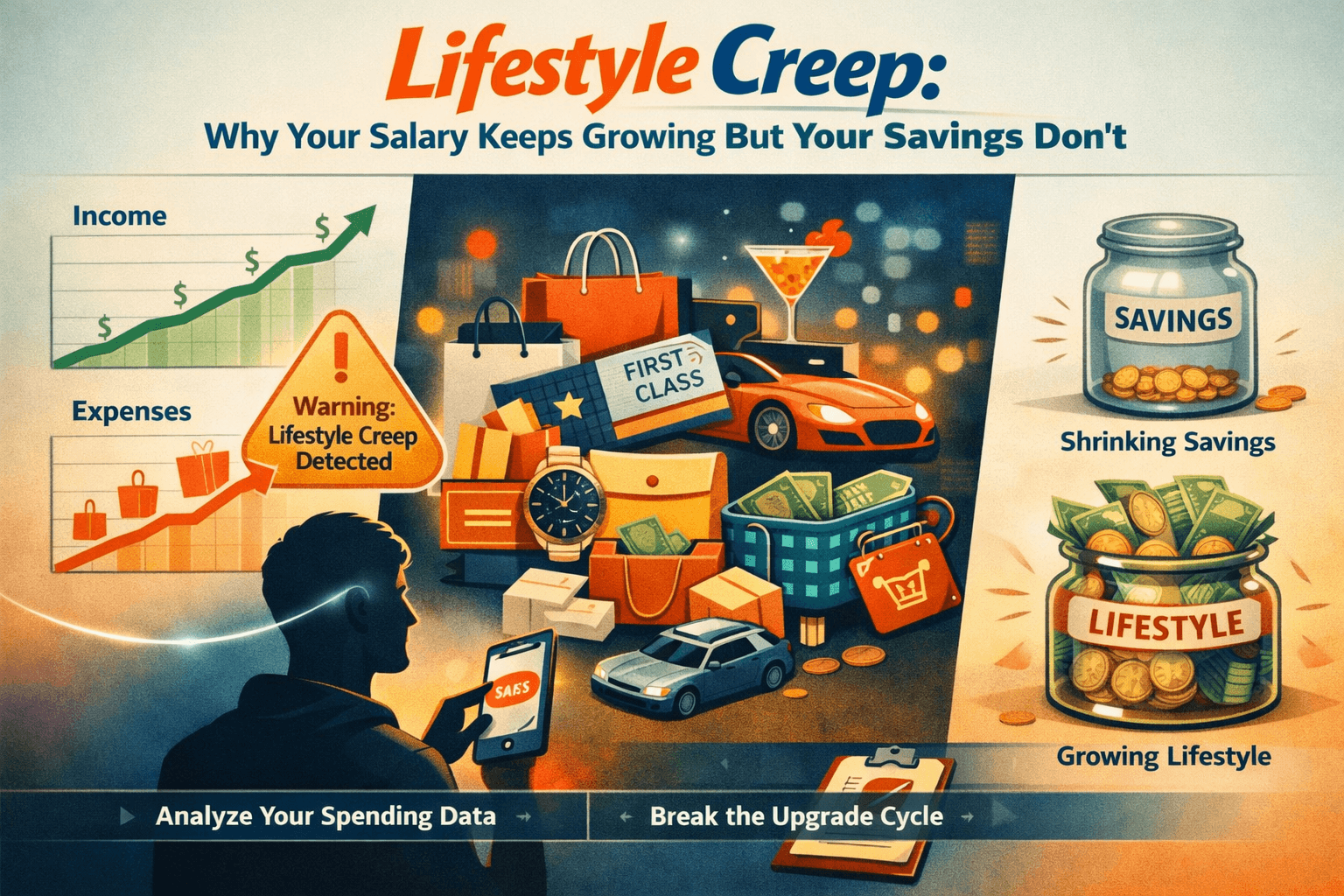 Lifestyle Creep: Why Your Salary Keeps Growing But Your Savings Don't